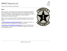 Tablet Screenshot of impactsecurityllc.com
